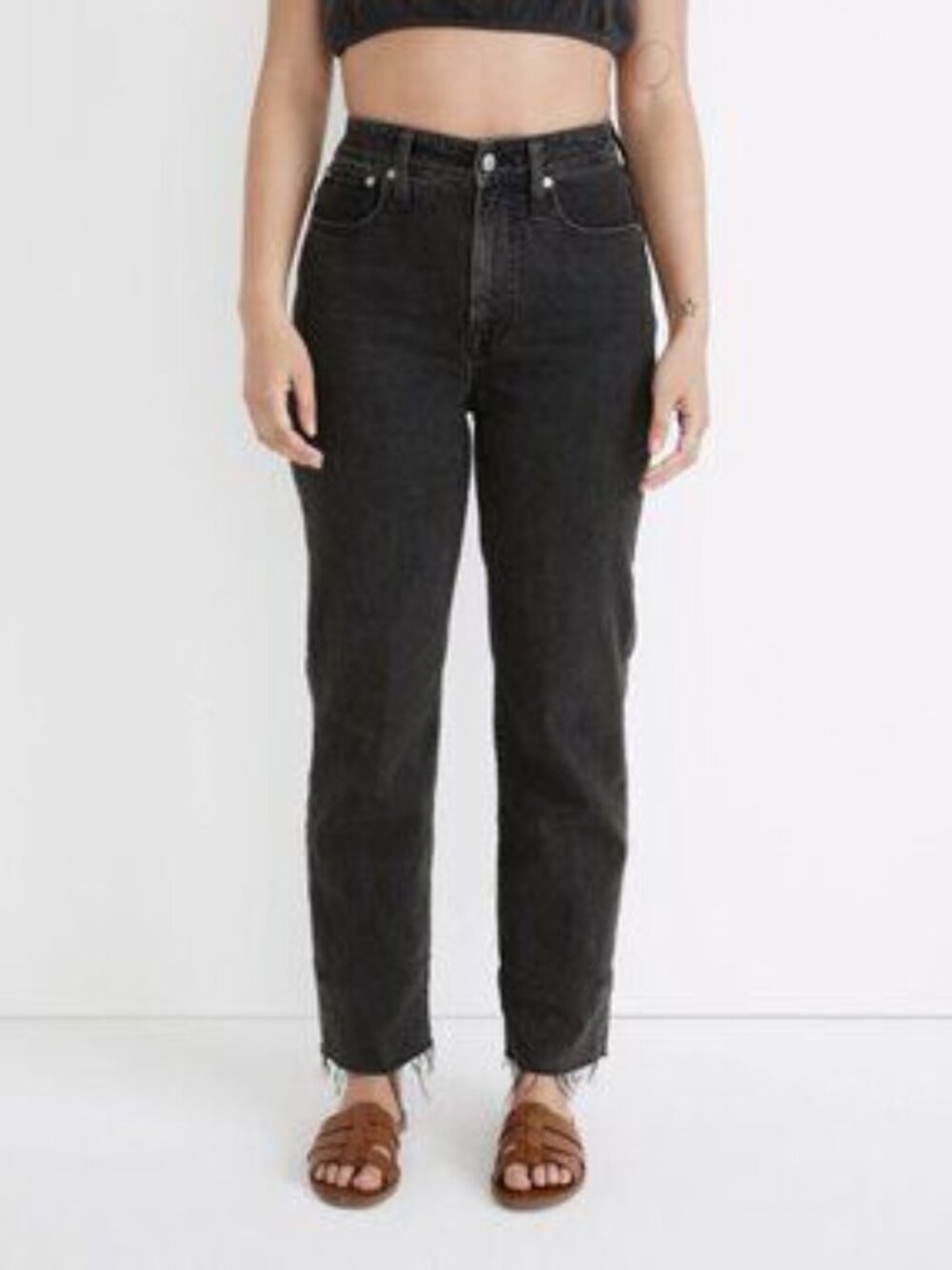 Madewell Curvy Perfect Vintage Straight Jean in Lunar Wash - Picture 3 of 6
